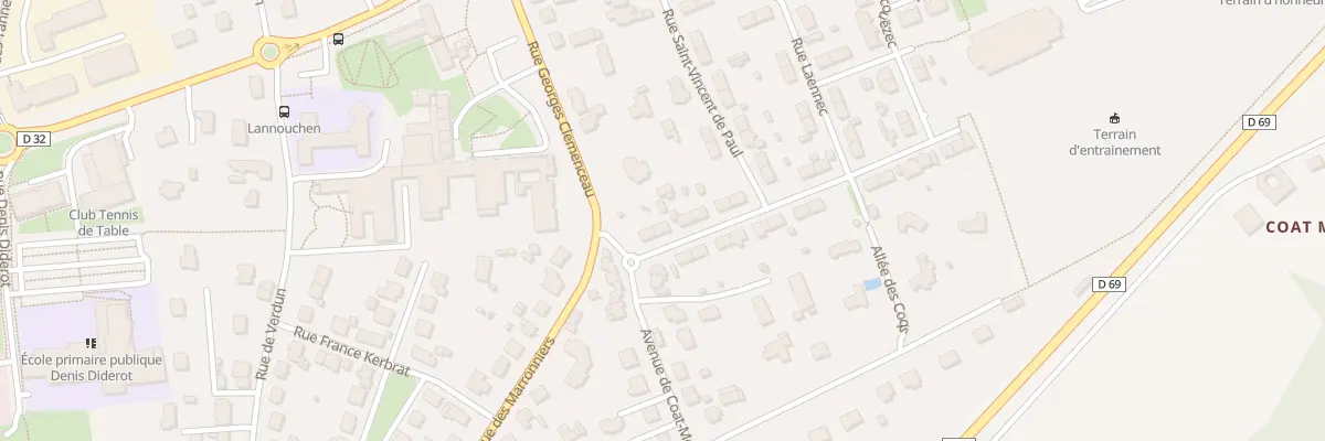 Plan du 3B Rue Docteur Pouliquen à Landivisiau