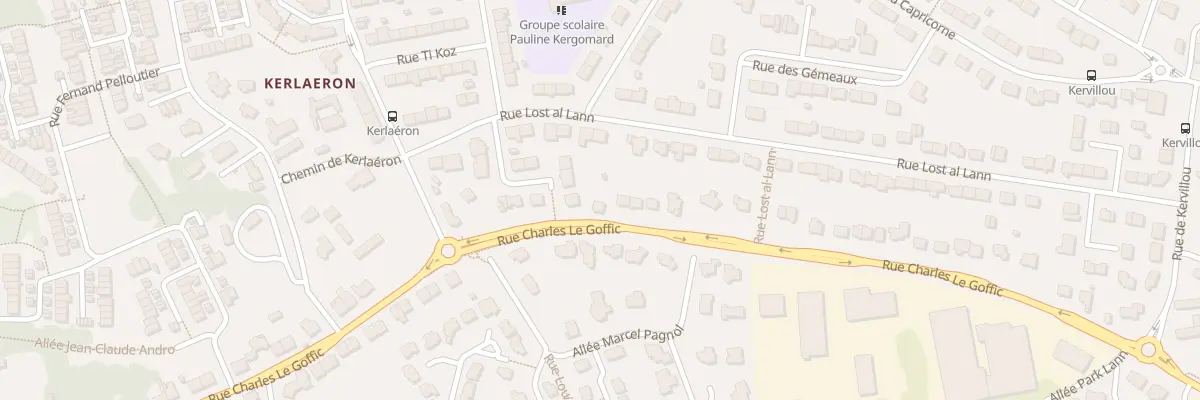 Plan du 56 Rue Charles le Goffic à Quimper