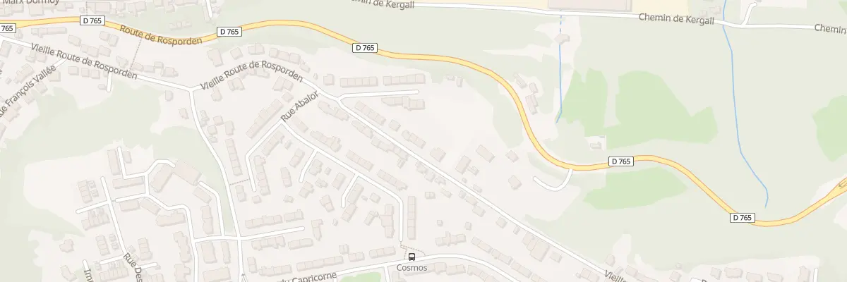 Plan du 60 Vieille Route de Rosporden à Quimper