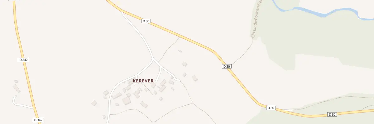 Plan du 1979D Kereveur à Sizun