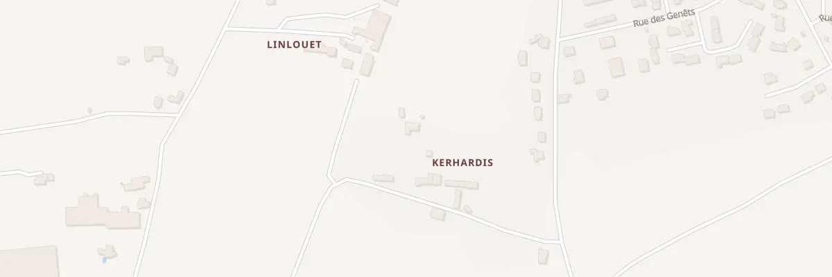 Plan du 190 Kerhardis à Sibiril