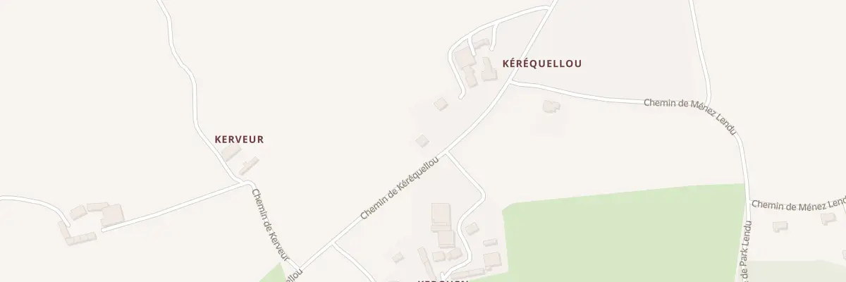 Plan du 109 Che de Kerequellou à Quimper