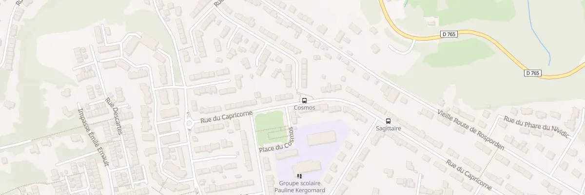 Plan du 28 Rue du Capricorne à Quimper