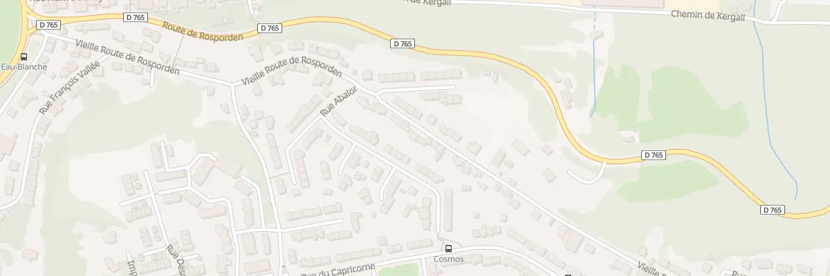 Plan du 45B Vieille Route de Rosporden à Quimper
