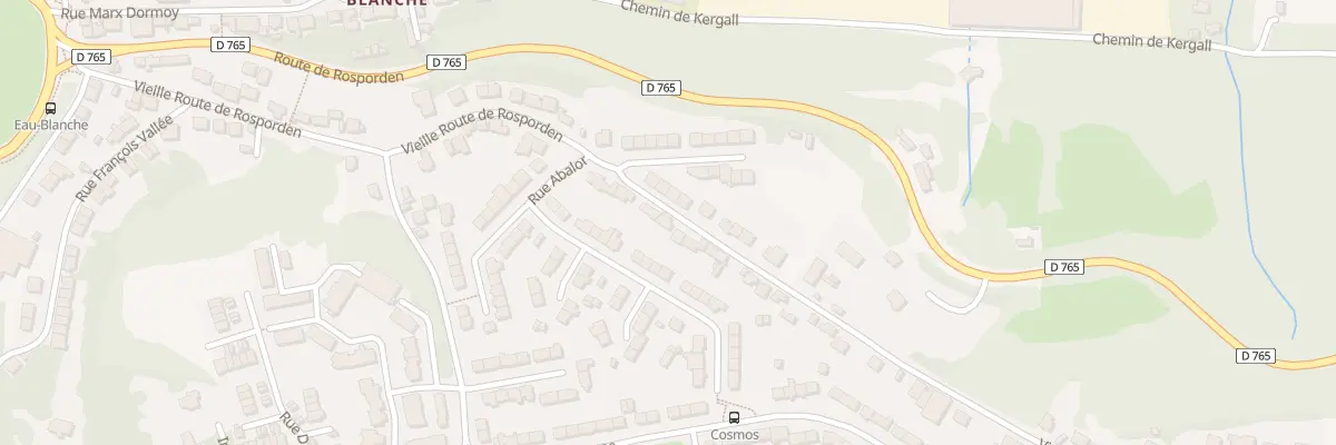 Plan du 45 Vieille Route de Rosporden à Quimper