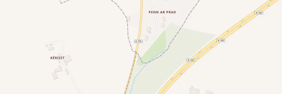 Plan du 5214F Pen Ar Prat à Landrévarzec