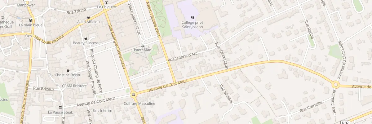 Plan du 4 Rue Jeanne d’Arc à Landivisiau