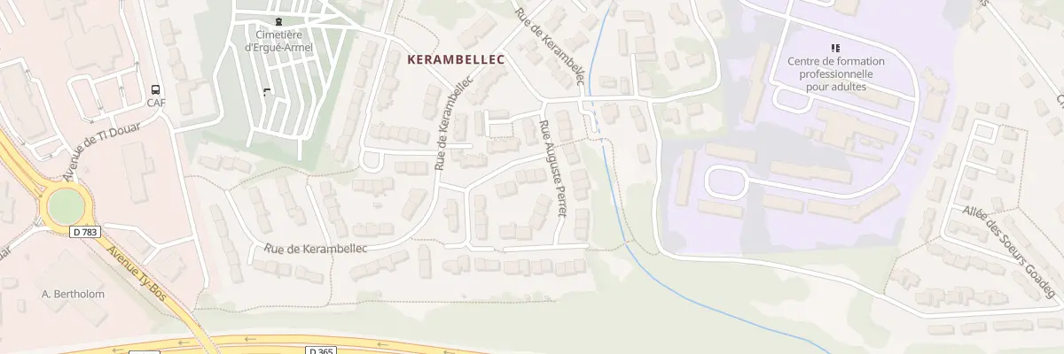 Plan du 4 Rue Auguste Perret à Quimper