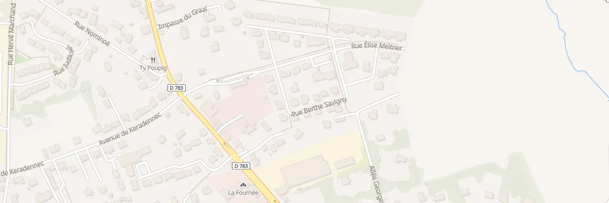 Plan du 7 Rue Berthe Savigny à Quimper
