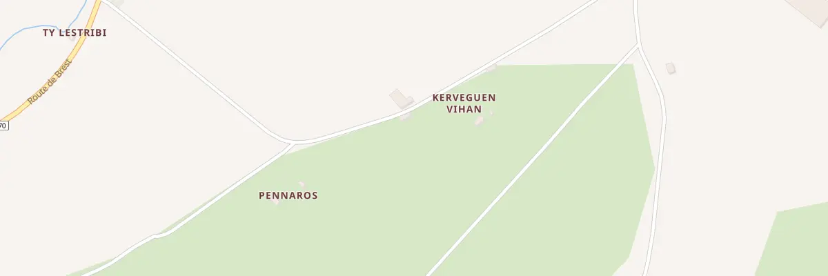 Plan du 321 Kerveguen Vihan à Landrévarzec
