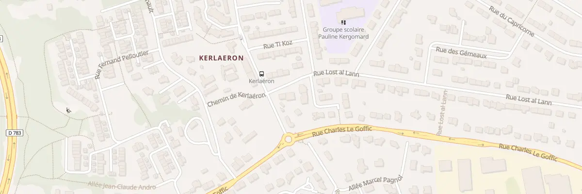 Plan du 3 Rue Lost Al Lann à Quimper