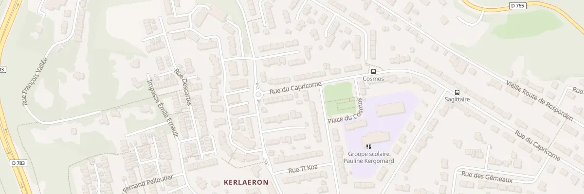 Plan du 11 Rue du Capricorne à Quimper