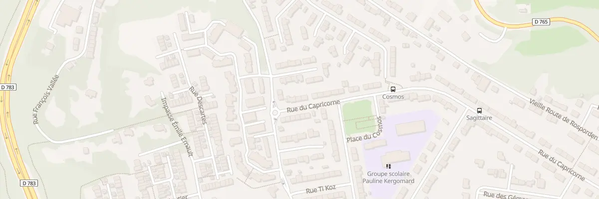 Plan du 6 Rue du Capricorne à Quimper