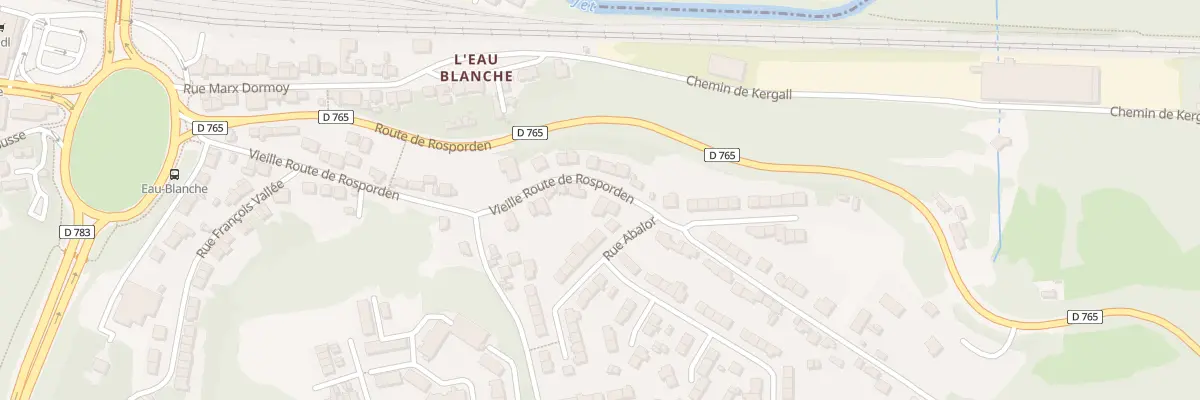 Plan du 33 Vieille Route de Rosporden à Quimper