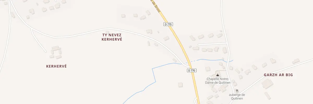 Plan du 193 Quilinen à Landrévarzec