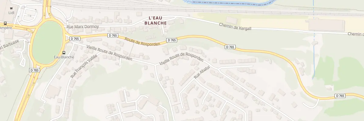 Plan du 29 Vieille Route de Rosporden à Quimper