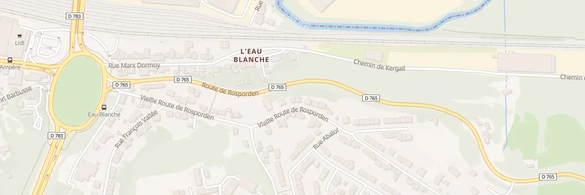 Plan du 32 Vieille Route de Rosporden à Quimper