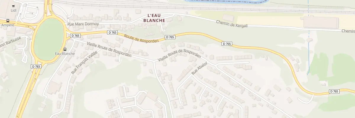 Plan du 27 Vieille Route de Rosporden à Quimper