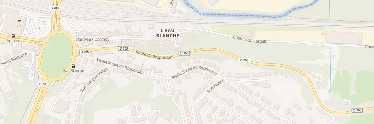 Plan du 30 Vieille Route de Rosporden à Quimper