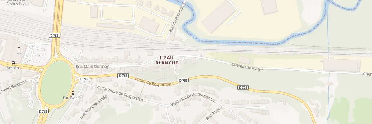 Plan du 12T Che de Kergall à Quimper