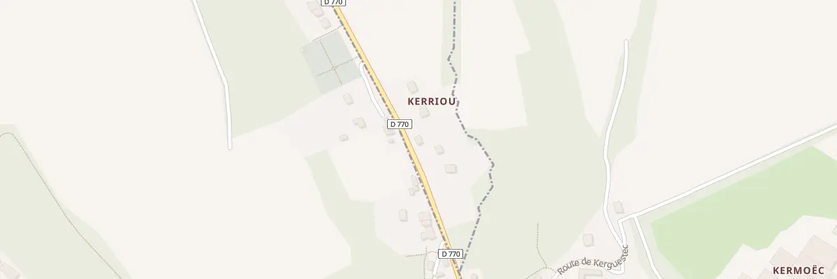 Plan du 156 Kerriou à Saint-Ségal