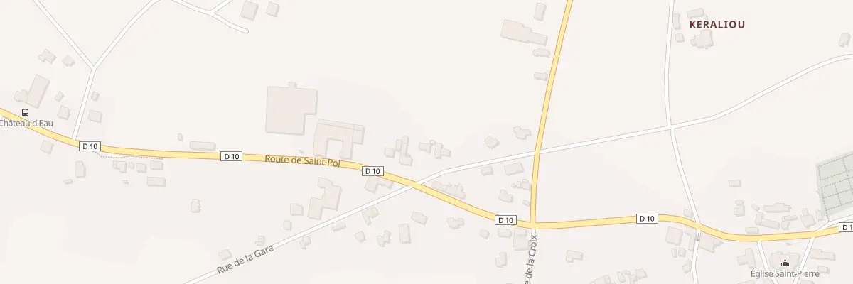 Plan du 1975D Rte de Cléder à Sibiril