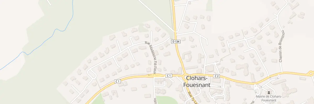 Plan du 3 Rue Madeleine Fie-fieux à Clohars-Fouesnant
