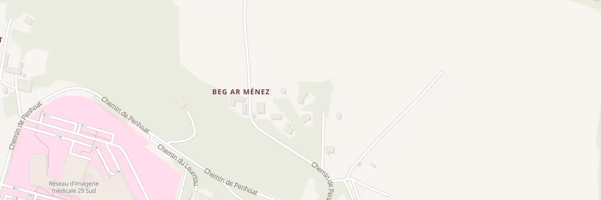 Plan du 93 Che de Penhoat à Quimper