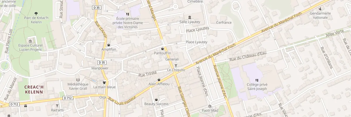 Plan du 6 Rue du Général Mangin à Landivisiau