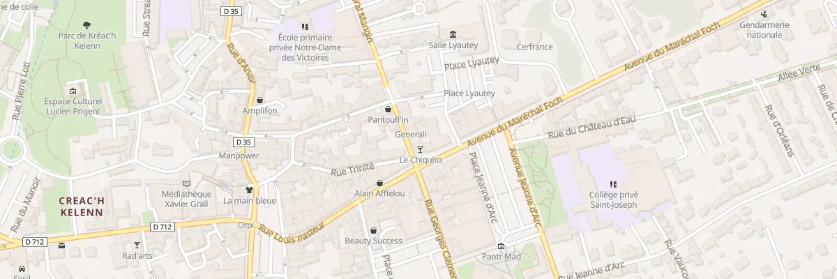 Plan du 4 Rue du Général Mangin à Landivisiau