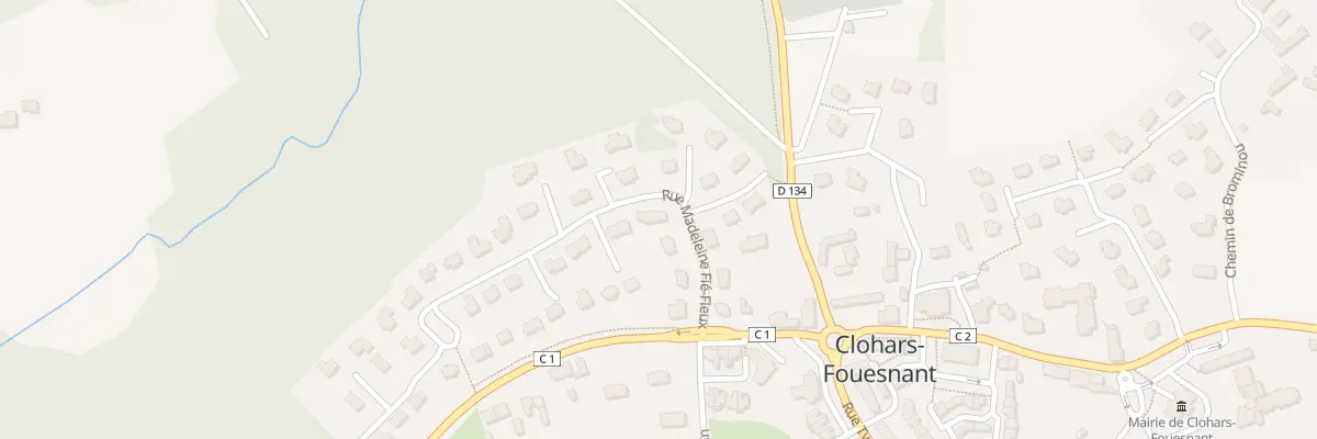 Plan du 15 Rue Madeleine Fie-fieux à Clohars-Fouesnant