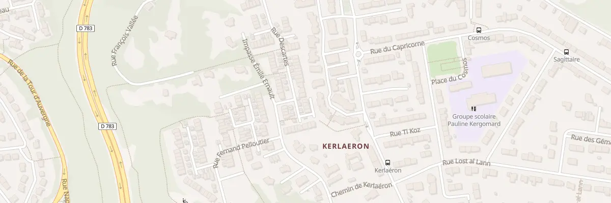 Plan du 53 Rue Descartes à Quimper