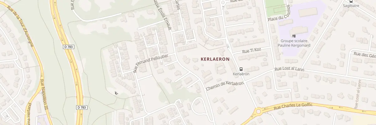 Plan du 19 Rue Descartes à Quimper