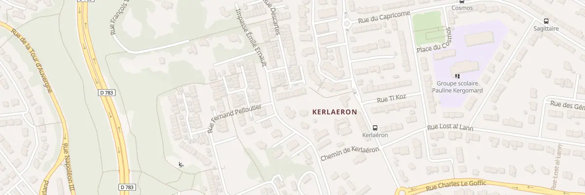 Plan du 39 Rue Descartes à Quimper