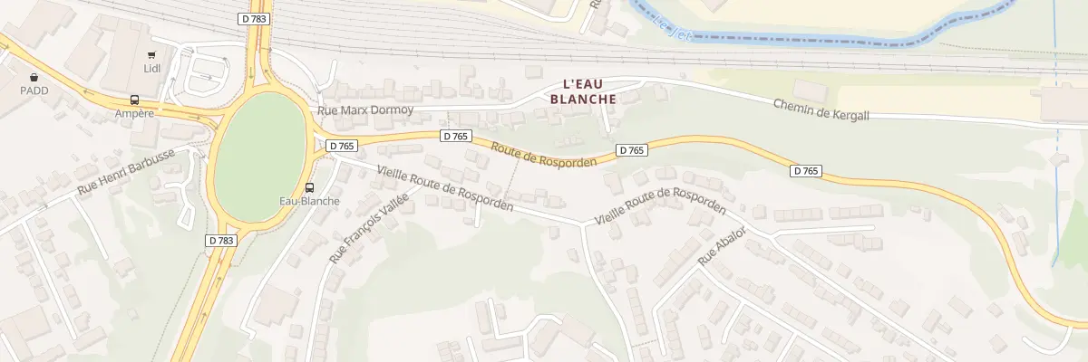 Plan du 22 Vieille Route de Rosporden à Quimper