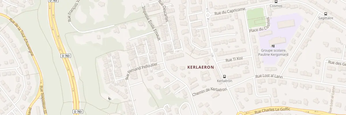 Plan du 37 Rue Descartes à Quimper