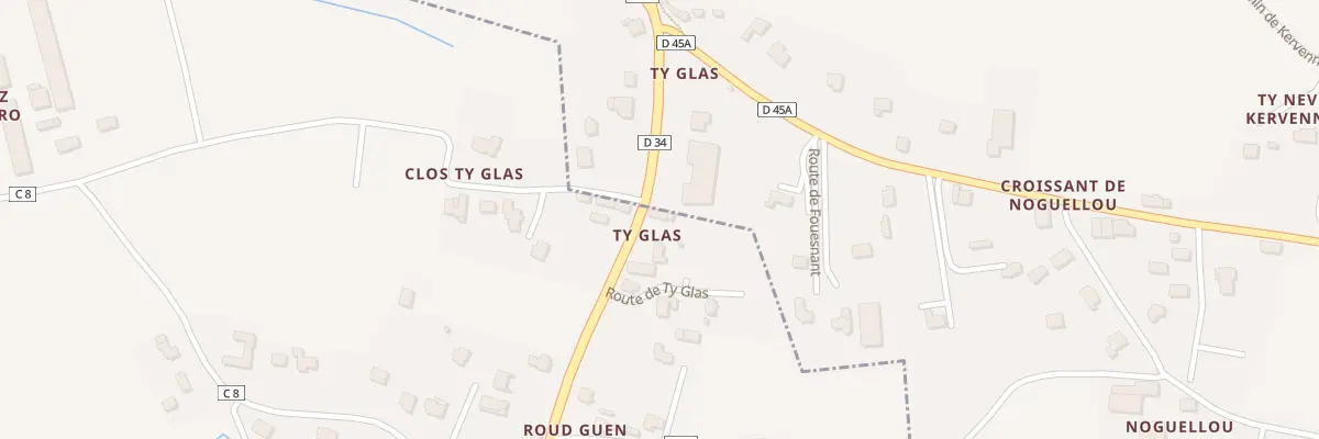 Plan du 3 Ty Glaz à Clohars-Fouesnant
