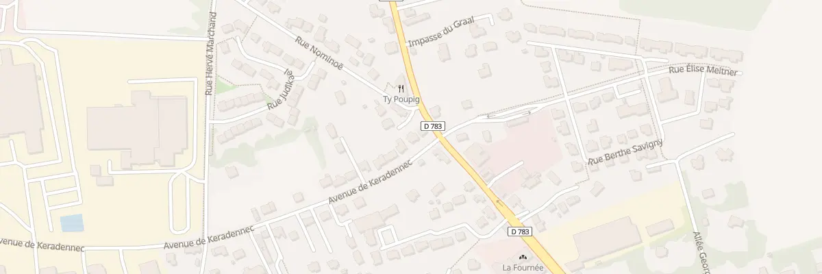 Plan du 33 Rue Nominoë à Quimper