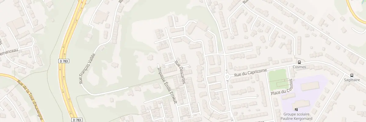 Plan du 87 Rue Descartes à Quimper