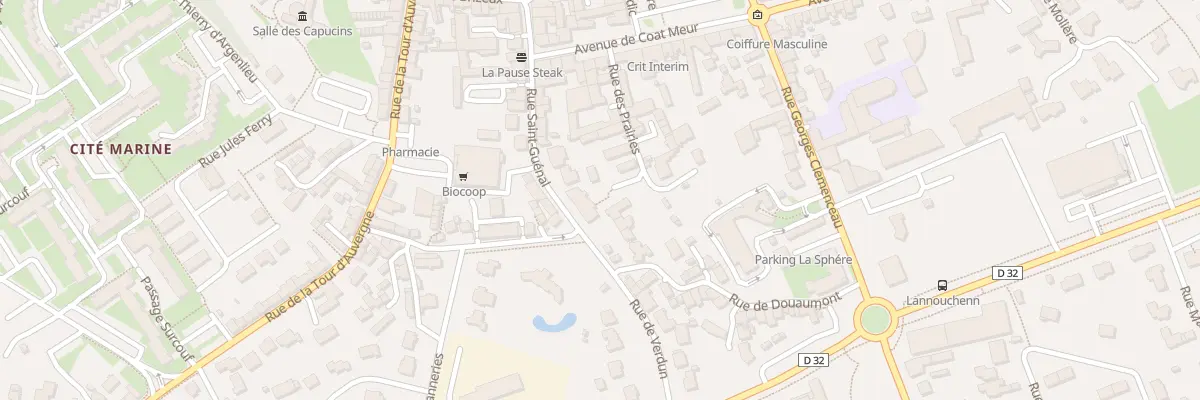 Plan du 55 Rue Saint Guénal à Landivisiau