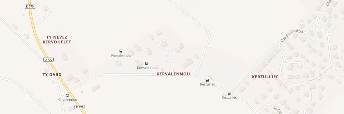 Plan du 4 Kervalennou à Landrévarzec