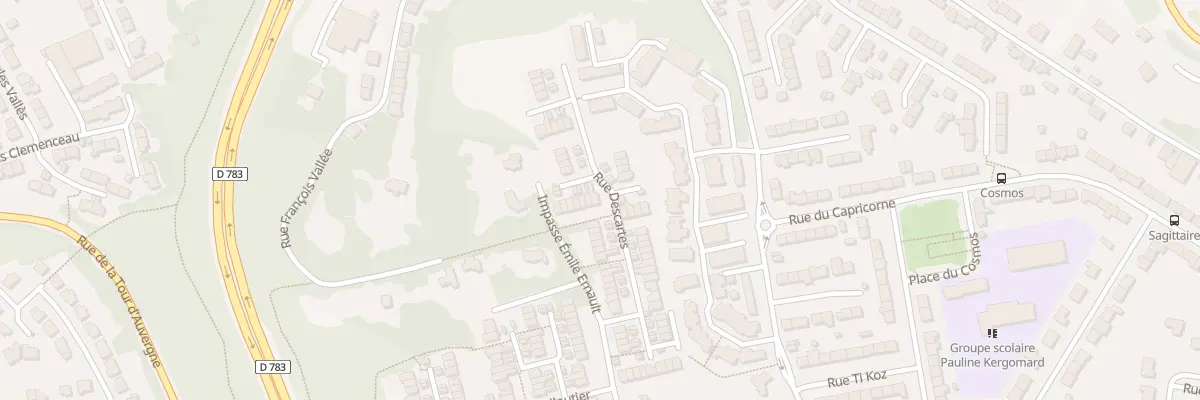 Plan du 48 Rue Descartes à Quimper