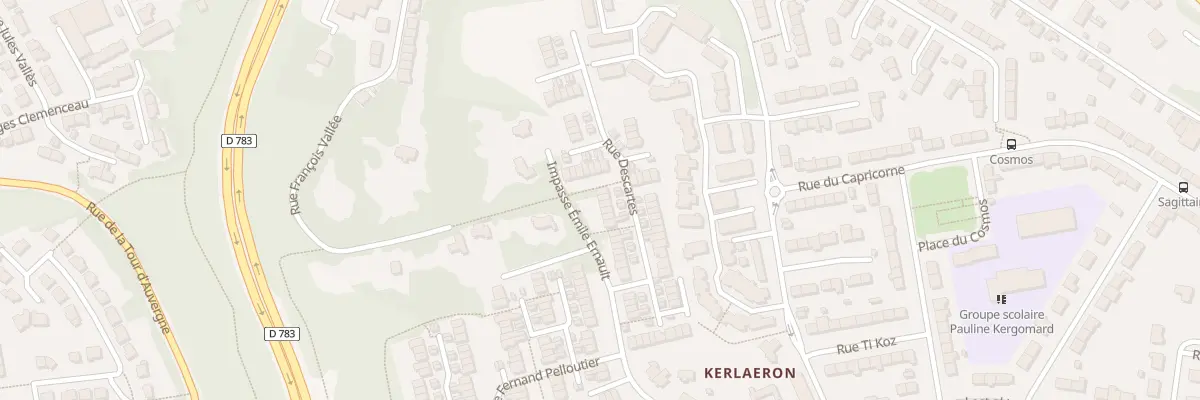 Plan du 44 Rue Descartes à Quimper