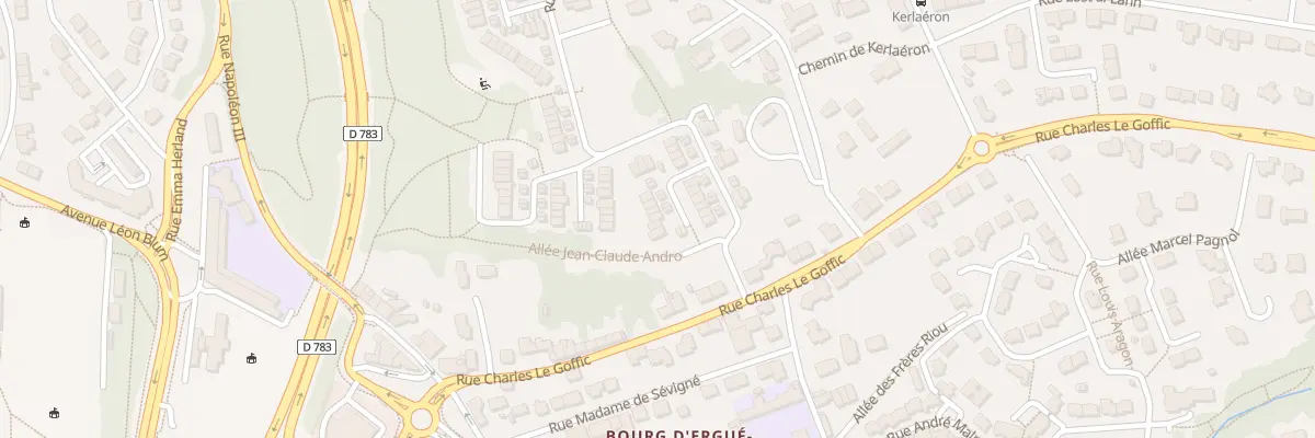 Plan du 18 Rue Fernand Pelloutier à Quimper