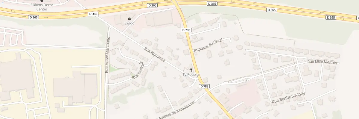 Plan du 36 Rue Nominoë à Quimper