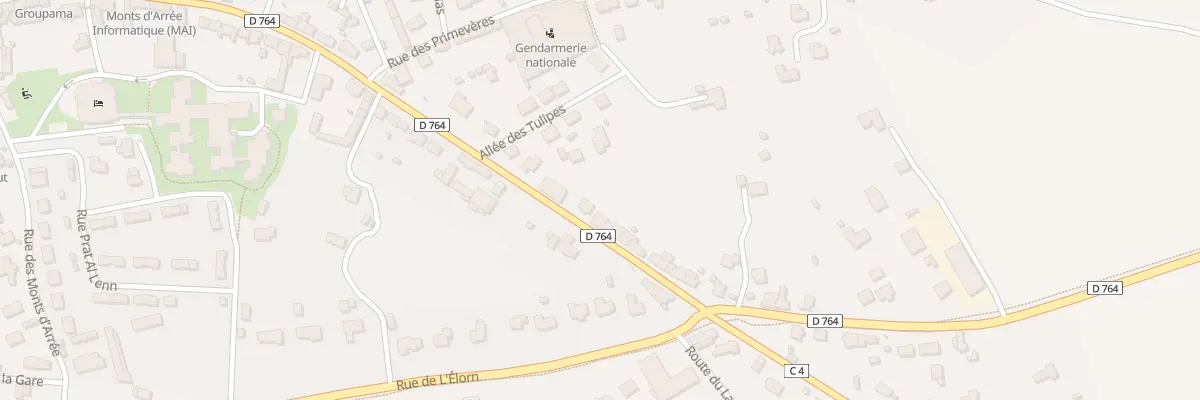 Plan du 56 Rue de l’Argoat à Sizun