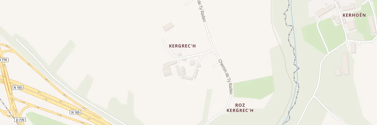 Plan du 151 Kergrec’h à Saint-Ségal