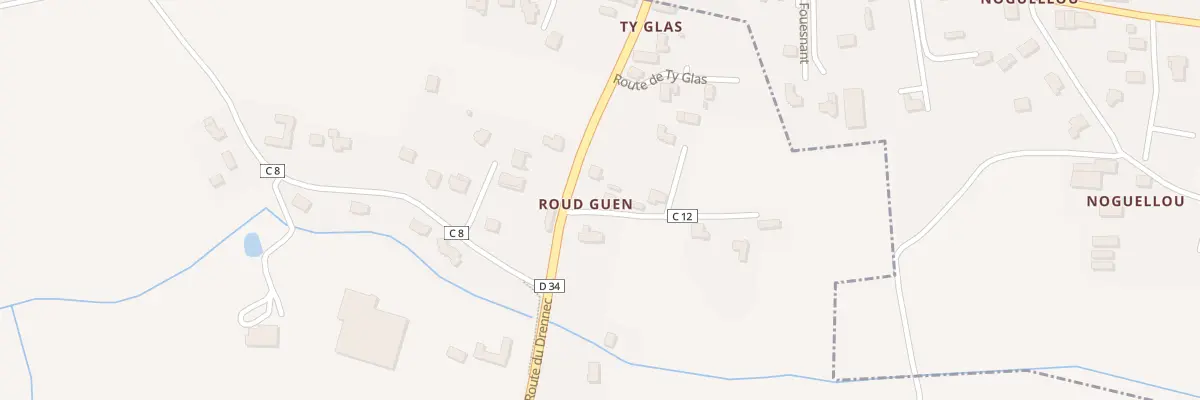 Plan du 1 Roud Guen à Clohars-Fouesnant