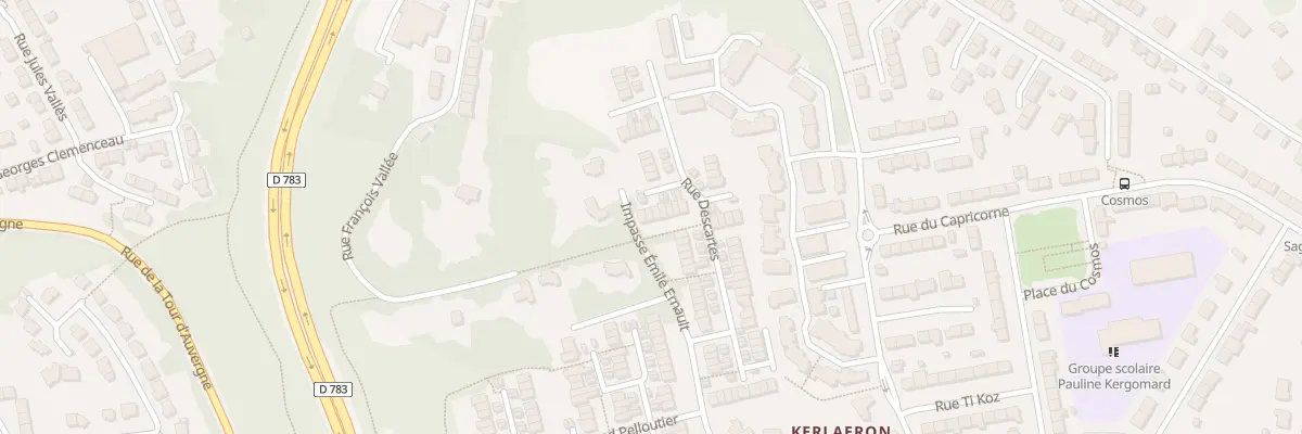 Plan du 58 Rue Descartes à Quimper