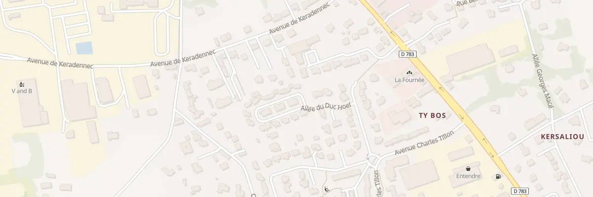 Plan du 35 All du Duc Hoel à Quimper